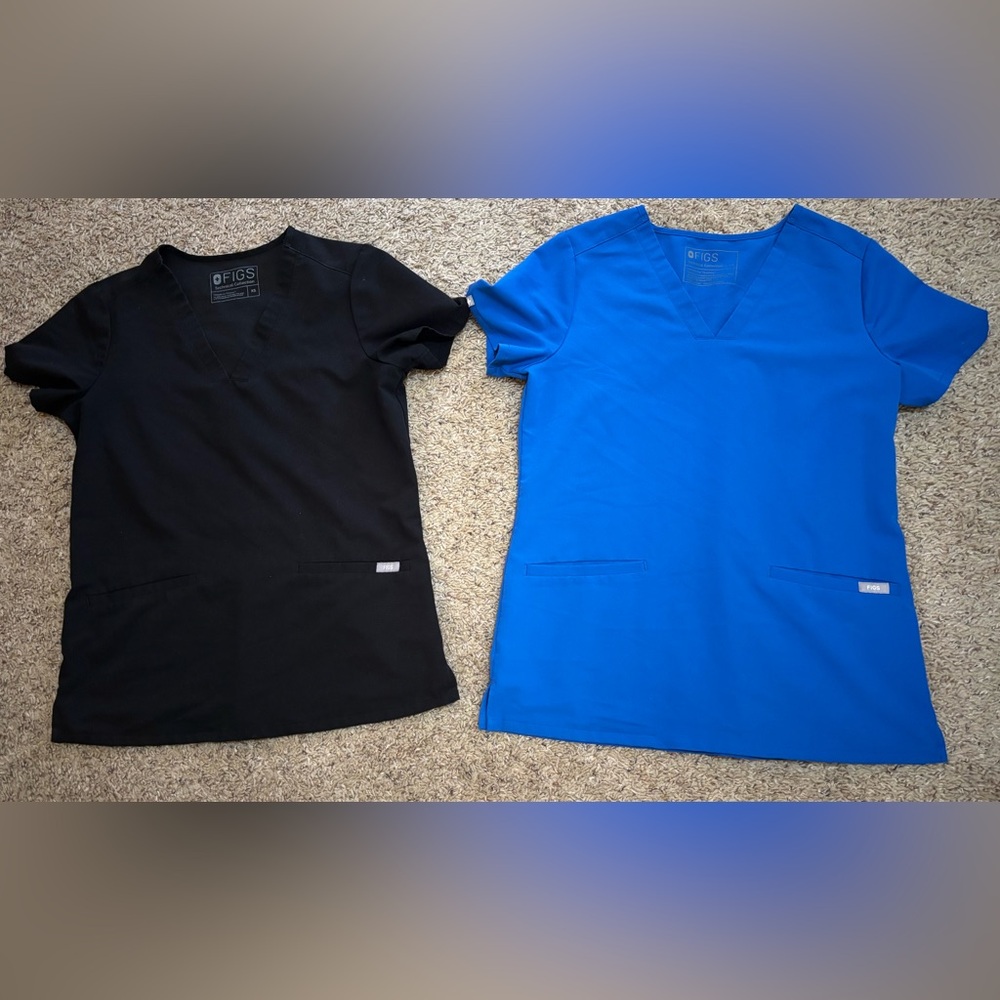 Figs casma 3 pocket scrub tops XS